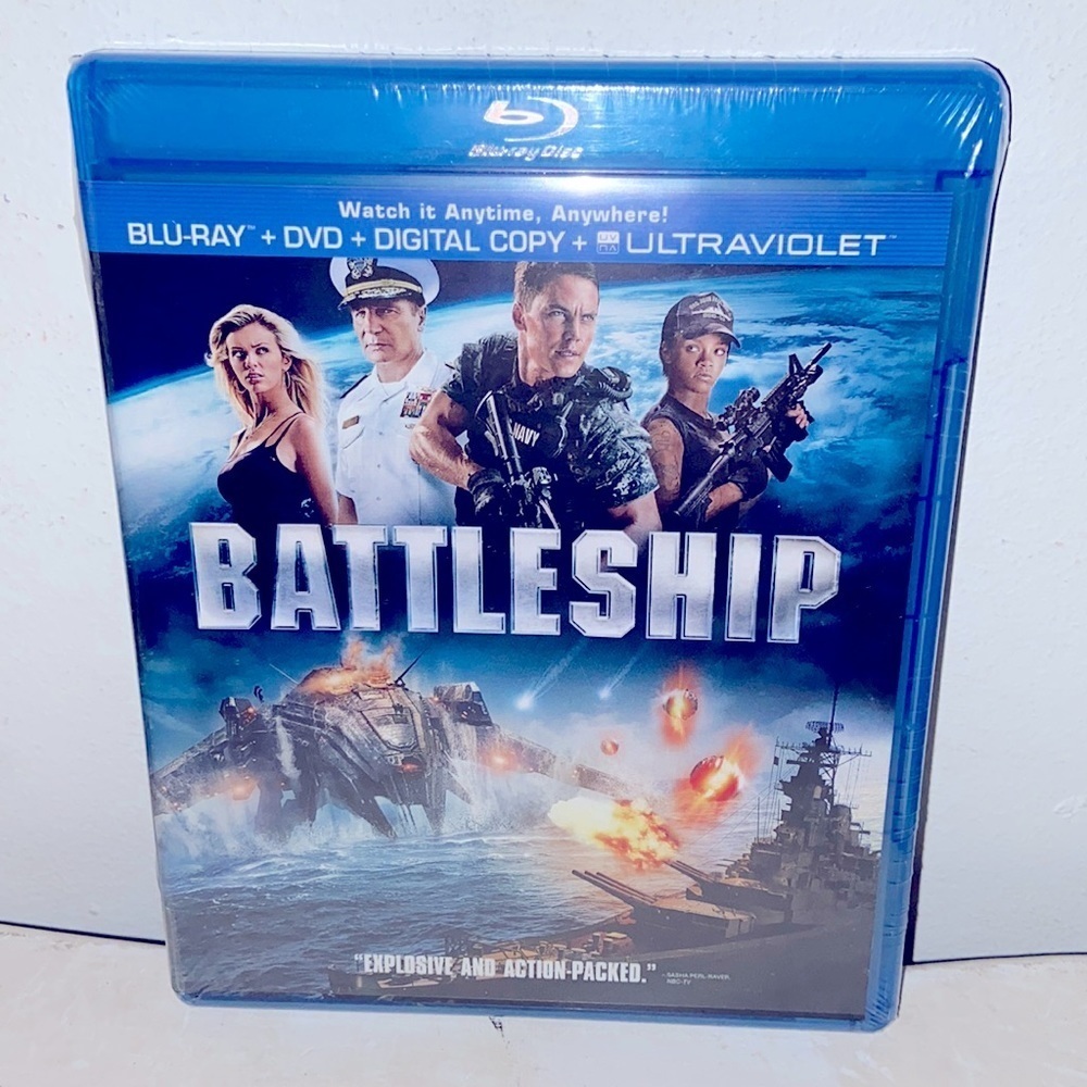 Battleship ⚓️ Peter Berg 🎥 Taylor Kitsch 🎭 Blu-Ray Disc 💿 41% 🍅​​​​